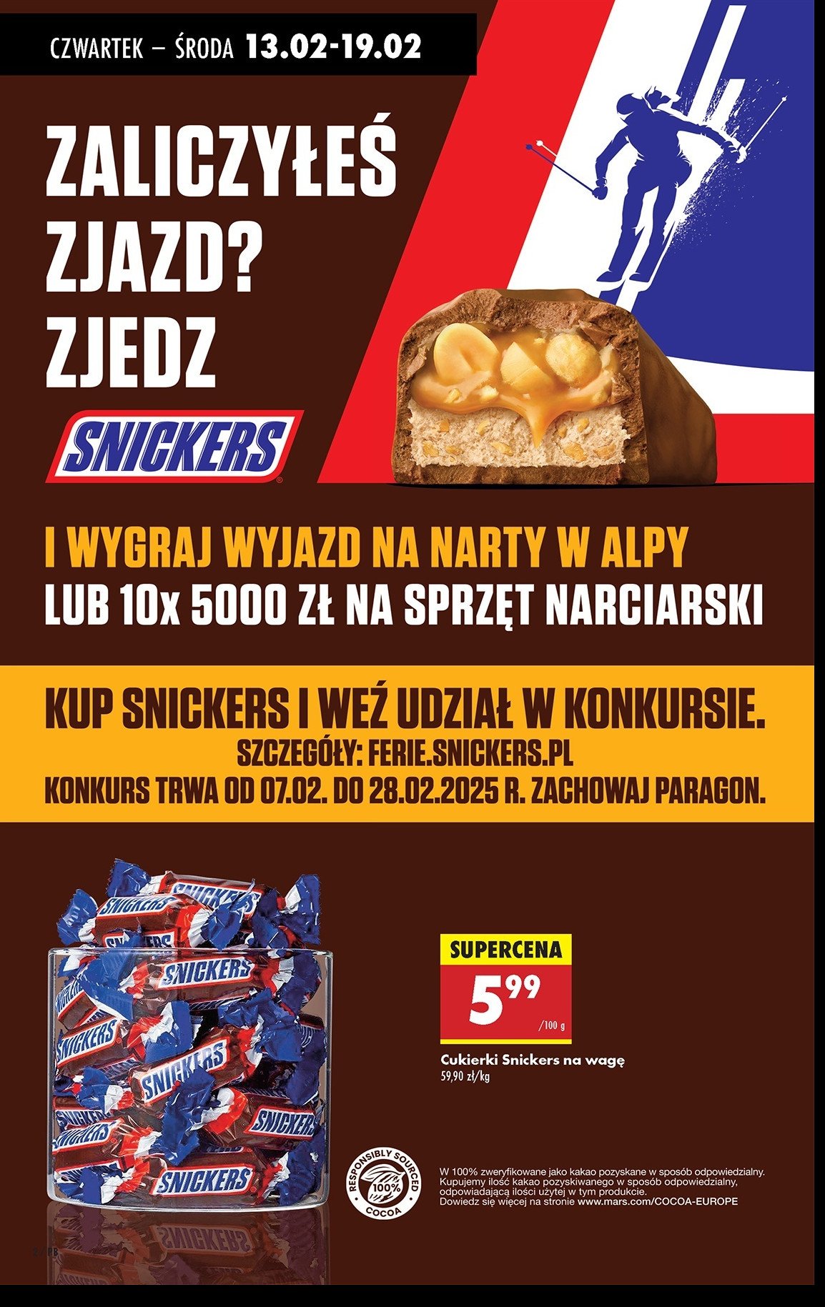 Cukierki Snickers promocja