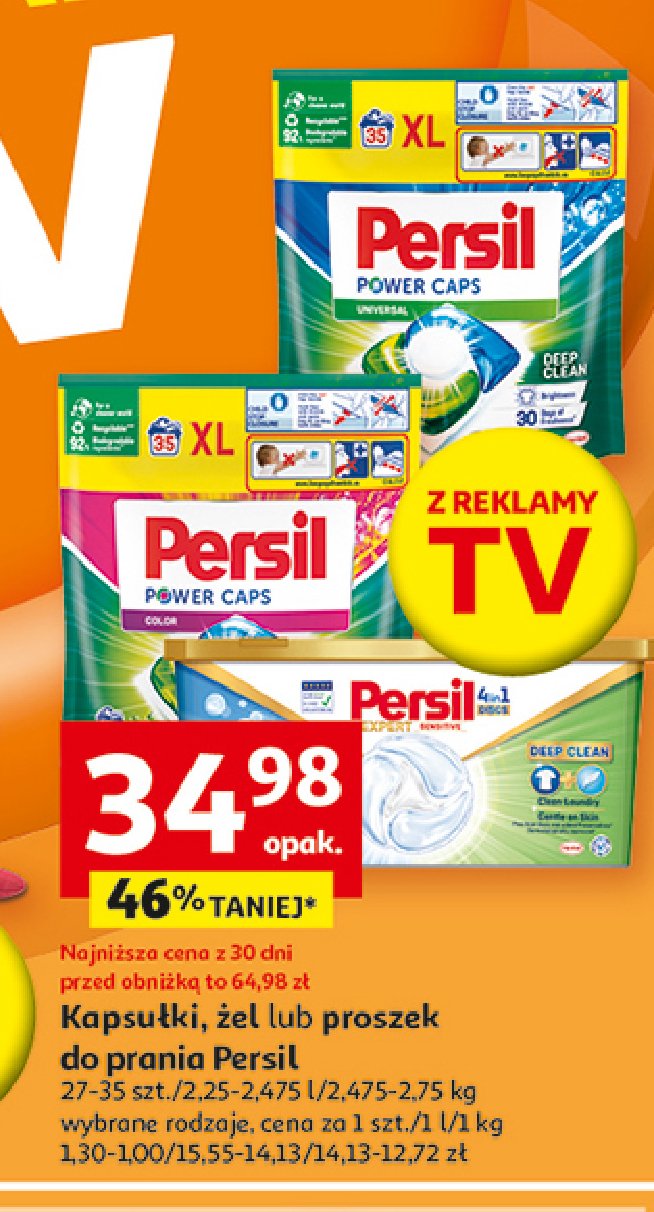 Kapsułki do prania 4in1 deep clean Persil discs promocja