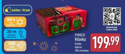 Fajerwerki bateria Kilovka PYROCO 100-strzałowa promocja w Aldi