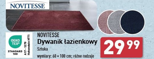 Dywanik łazienkowy 60 x 100 cm Novitesse promocja