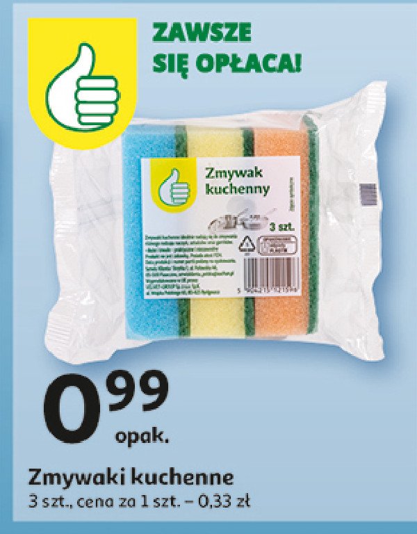 Zmywaki kuchenne Podniesiony kciuk promocja w Auchan