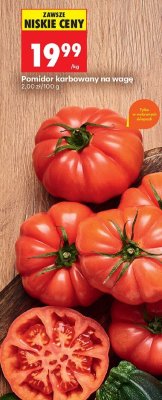 Pomidor karbowany na wagę promocja w Biedronka