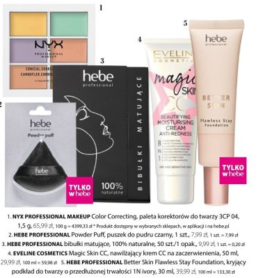 Paleta korektorów NYX PROFESSIONAL MAKEUP Color Correcting 3CP 04 promocja w Hebe