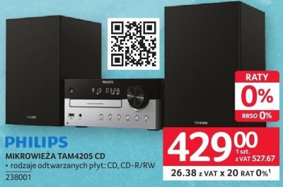 Mikrowieża PHILIPS TAM4205 CD promocja w Selgros