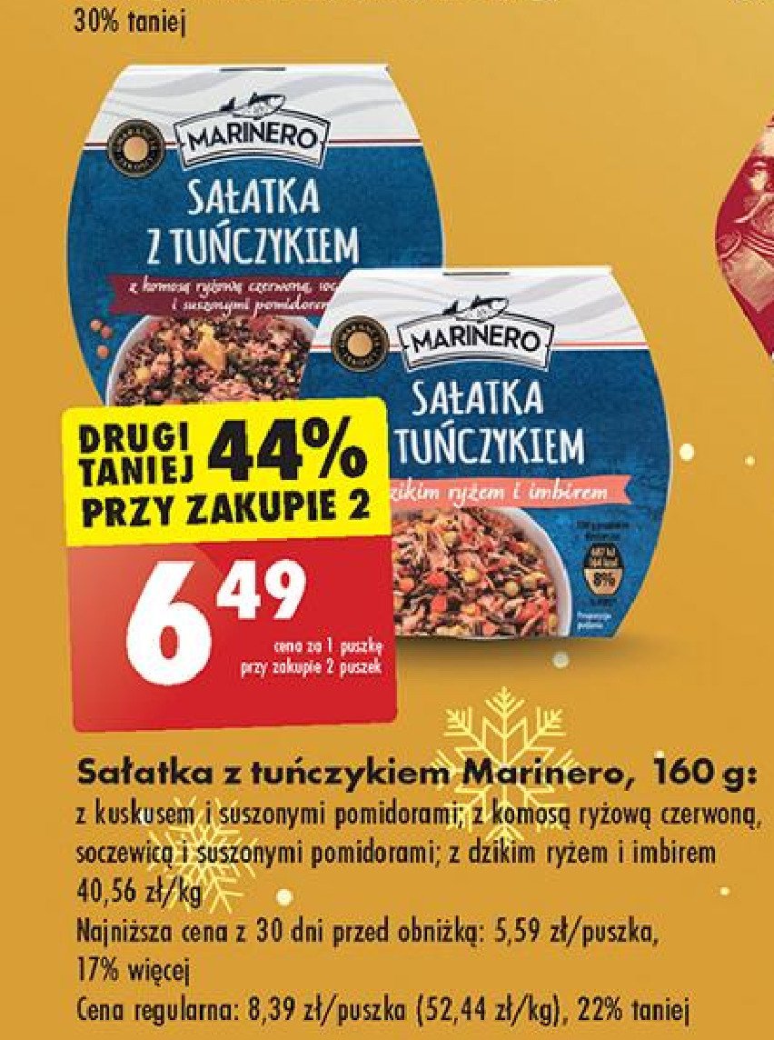 Sałatka kuskus z tuńczykiem i suszonymi pomidorami Marinero promocja