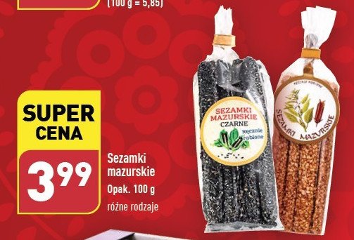 Sezamki mazurskie czarne promocja