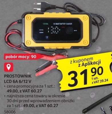 Prostownik ładowarka 6A/12 V promocja w Selgros