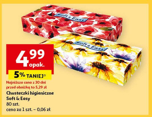 Chusteczki higieniczne Soft & easy promocja