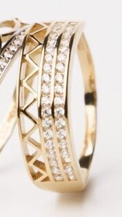 Pierścionek złoto P2336-101 promocja w Briju