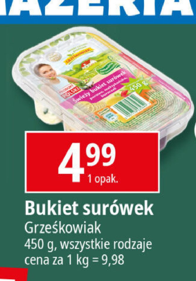 Świeży bukiet surówek porowa meksykańska buraczki Grześkowiak promocja