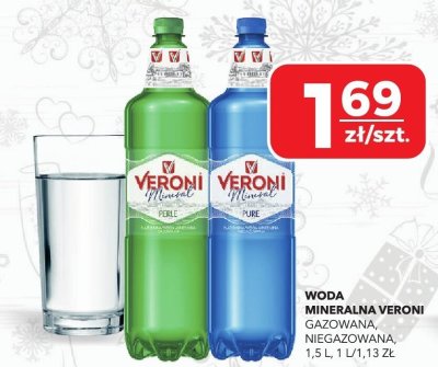 Woda mineralna Veroni gazowana, niegazowana promocja w Top Market