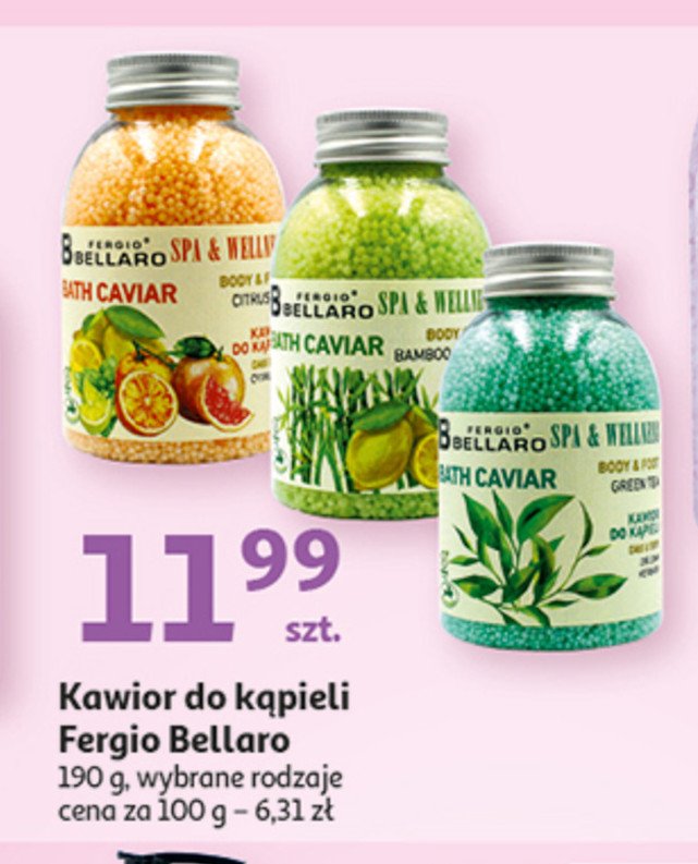 Kawior do kąpieli - zielona herbata Fergio bellaro spa & wellness promocja