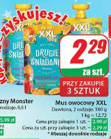 Mus cukinia kiwi szpinak jab艂ko banan Drugie 艣niadanie promocja