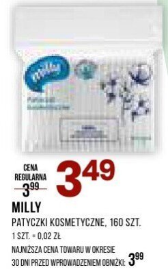 Patyczki kosmetyczne MILLY promocja w Drogerie Natura