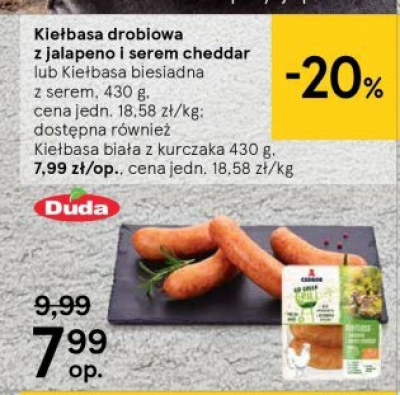 Kie艂basa bia艂a drobiowa Cedrob promocja
