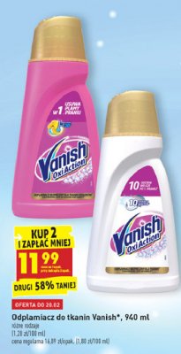 Odplamiacz color Vanish promocja