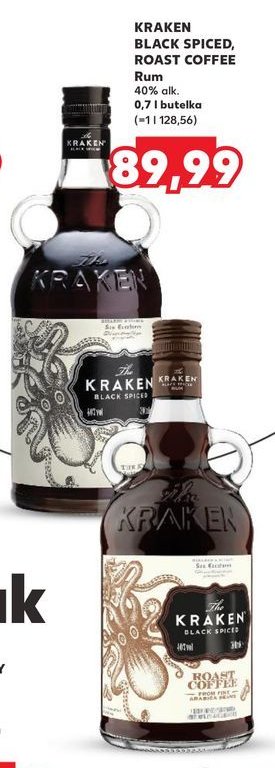 Rum The kraken black spiced promocja w Kaufland