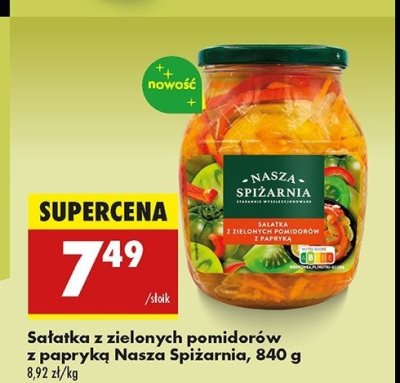 Sałatka z zielonych pomidorów z papryką Nasza spiżarnia promocja