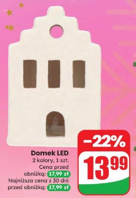 Domek LED 2 kolory, 1 szt. promocja w Dino