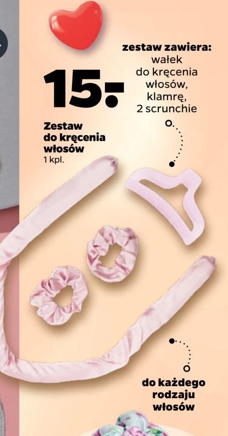 Zestaw do kręcenia włosów satynowy promocja w Netto