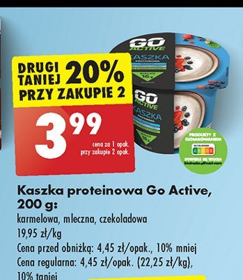 Kaszka proteinowa karmelowa Go active promocja