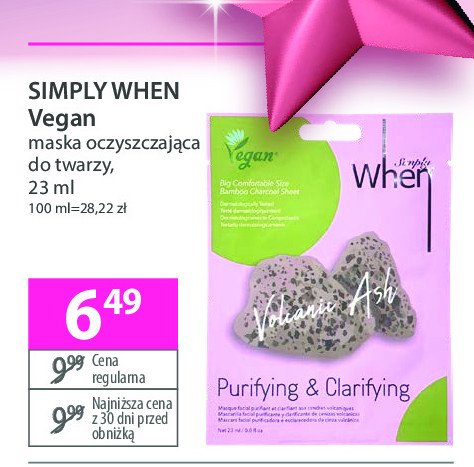 Maska do twarzy purifying & clarifying When simply promocja w Hebe