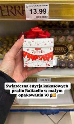 Bombonierka Raffaello Cubetto promocja w Dino