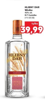 Wódka Hlibny Dar 40% alk. 0,7l promocja w Kaufland