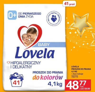 Proszek do prania LOVELA Baby do kolorów 4,1 KG promocja w Selgros
