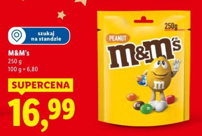 Czekolada M&M's Peanut promocja w Lidl
