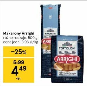 Makaron tortiglione Arrighi promocja