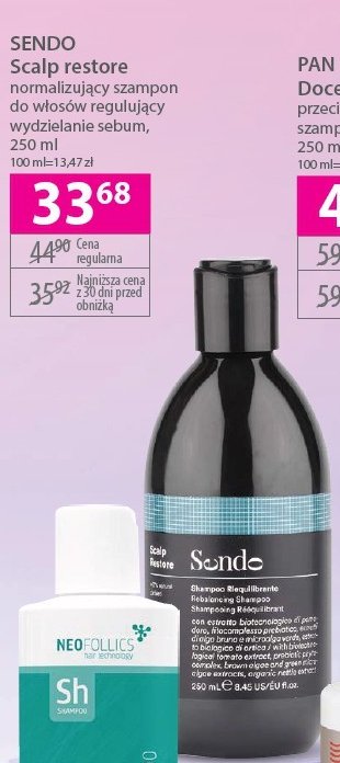 Szampon do włosów scalp restore SENDO promocja