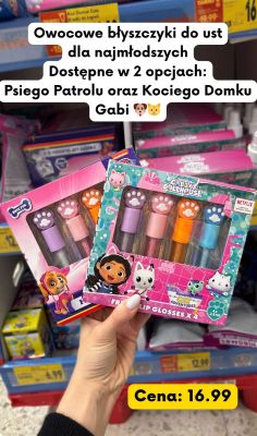 Błyszczyki do ust Koci Domek Gabi promocja w Kaufland