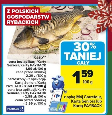 Karp z polskich gospodarstw rybackich promocja w Carrefour Market