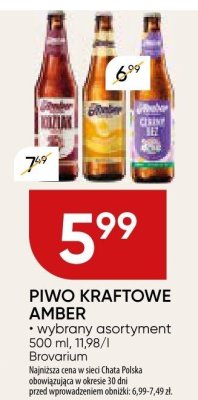 Piwo KRAFTOWE AMBER promocja w Chata Polska