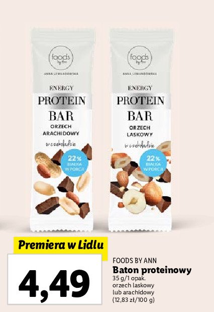Baton proteinowy orzech laskowy Foods by ann promocja