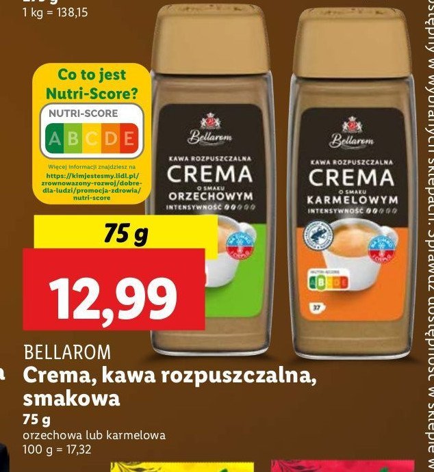Kawa crema orzechowa Bellarom promocja