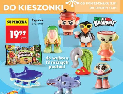 Figurka Brainrot do wyboru 13 różnych postaci promocja w Biedronka