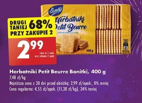 Herbatniki petit beurre Bonitki promocja