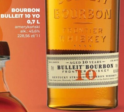Bourbon Bulleit 10 YO 0,7L promocja w Duży Ben