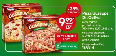 Pizza Guseppe Dr. Oetker różne rodzaje produkt mrożony 335-440 g promocja w Żabka