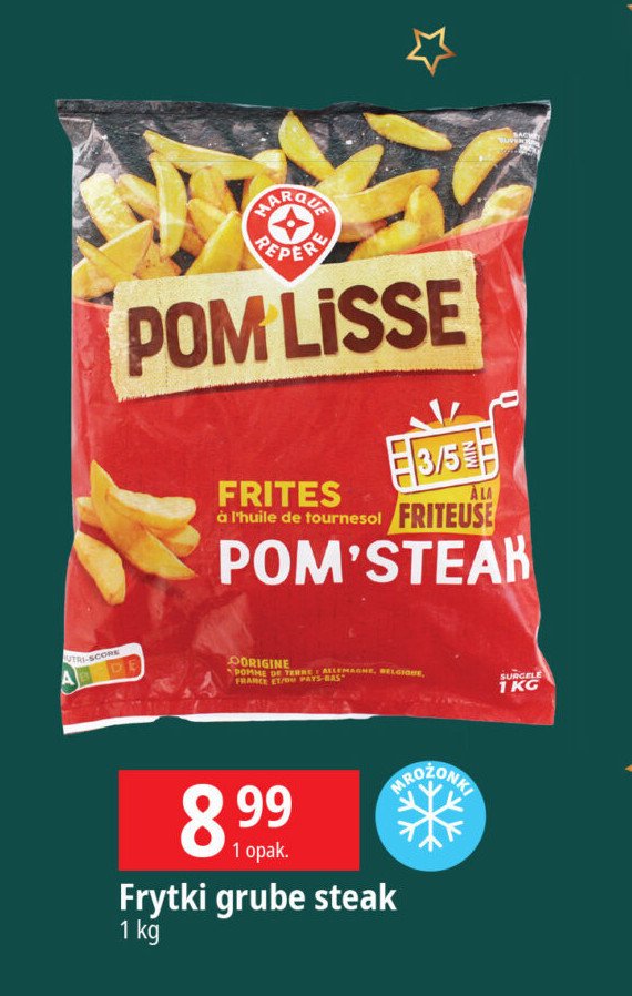 Frytki pom'steak Wiodąca marka pom lisse promocja