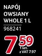 Napój owsiany Oatly Whole 1l promocja w Selgros