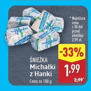 Cukierki z hanki Śnieżka michałki promocja