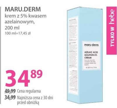 Krem MARU.DERM z 5% kwasem azelainowym promocja w Hebe