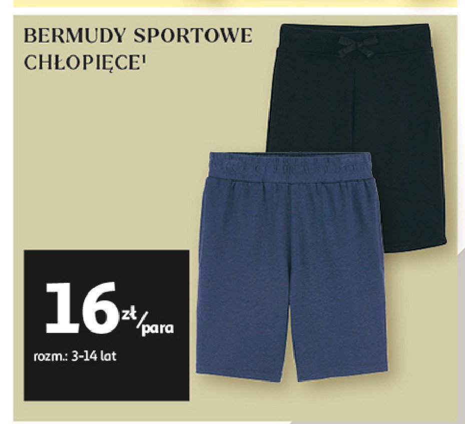 Bermudy sportowe chłopięce promocja