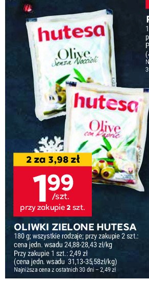 Oliwki zielone Hutesa promocja w Stokrotka