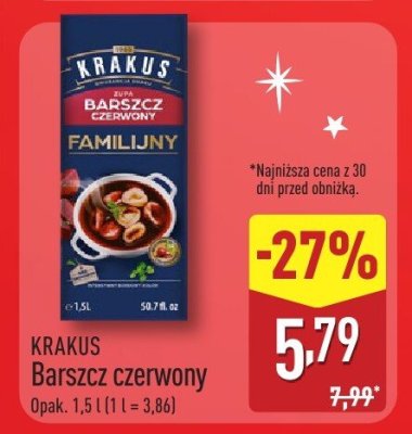  Barszcz czerwony promocja w Aldi