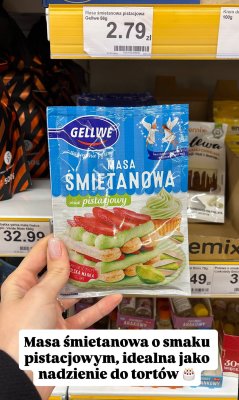 Masa śmietanowa pistacjowa  promocja w Dino