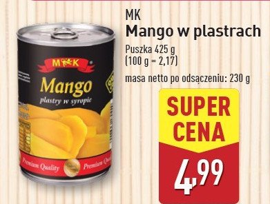 Mango w syropie M&k promocja